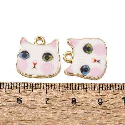 Alloy Enamel Pendants ENAM-V002-04G-06-1