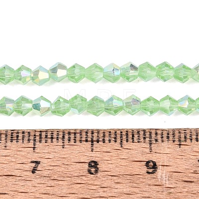 AB Color Plated Transparent Glass Beads Strands GLAA-G127-01-01L-1