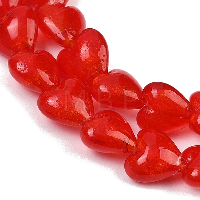 Handmade Lampwork Glass Beads Strands LAMP-Q005-06D-02-1