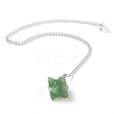 Natural Green Aventurine Pendant Dowsing Pendulums G-Q016-04D-1