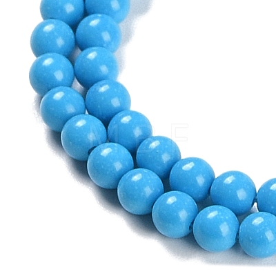 Synthetic Turquoise Beads Strands G-U004-02F-1