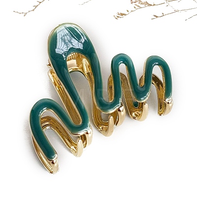 Alloy Enamel Claw Hair Clips PW-WG5535B-05-1