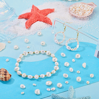 100Pcs 4 Styles Natural Cultured Freshwater Pearl Beads PEAR-TA0001-38-1