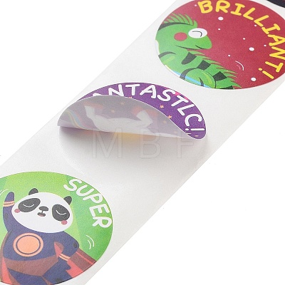 500 Paste Paper Self-Adhesive Stickers AJEW-S085-01A-1