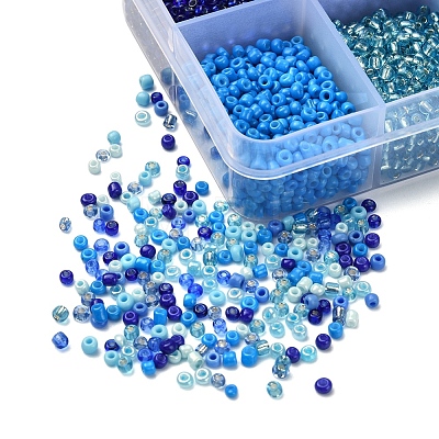 8500Pcs 10 Style Glass Seed Beads SEED-YW0001-80B-1