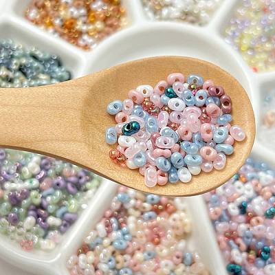 Transparent Glass Seed Beads FIND-U017-18H-1