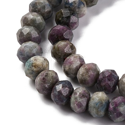 Natural Ruby in Zoisite Beads Strands G-K380-A60-05-1