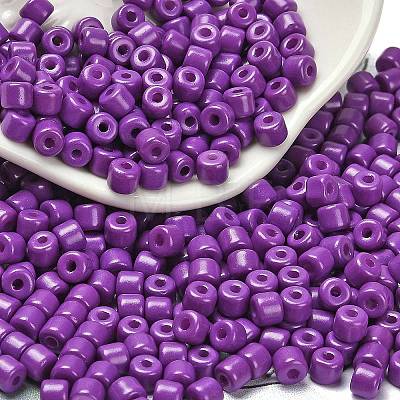 Baking Paint Pearlized Glass Seed Beads SEED-C001-04A-18-1