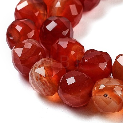 Natural Agate Dyed Beads Strands G-H028-A08-02-1