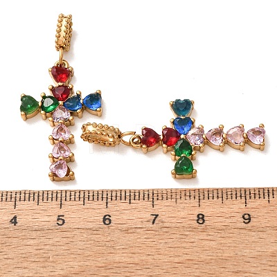 304 Stainless Steel Rhinestone Pendants RB-CBA5CCB-05C-G-1