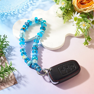 Resin Bead Phone Hand Strap Chains HJEW-TADJ0018-1
