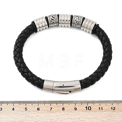 Braided Microfiber Leather Cord Bracelets BJEW-D304-16P-02-1