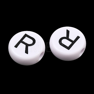 Opaque Acrylic European Beads AC-CBA3BDD-01R-1