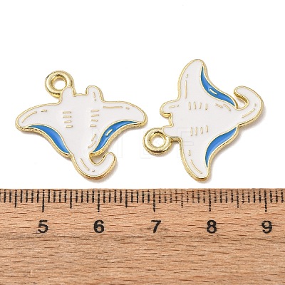 Ocean Alloy Enamel Pendants ENAM-B041-01F-1