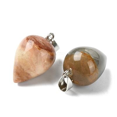 Natural Picasso Jasper Pendants GG-K002-13H-1