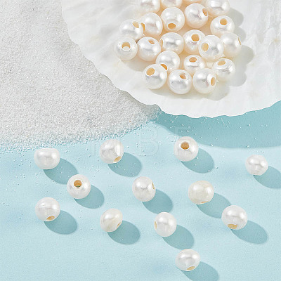 Natural Freshwater Pearl Beads PEAR-WH0001-02-1
