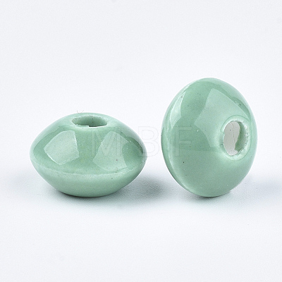 Handmade Porcelain Beads PORC-Q173-12x7mm-21-1