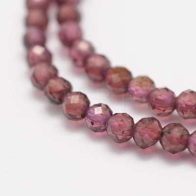 Natural Garnet Beads Strands X-G-K182-2mm-10-1