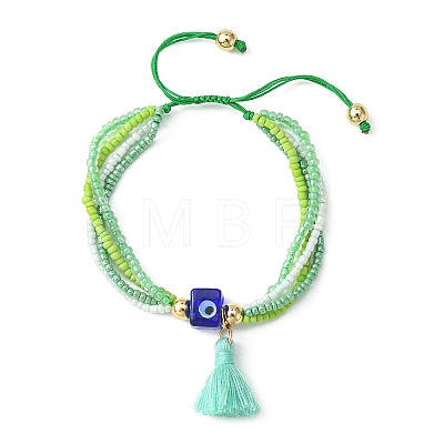Tassel Charm Bracelet BJEW-JB09603-1