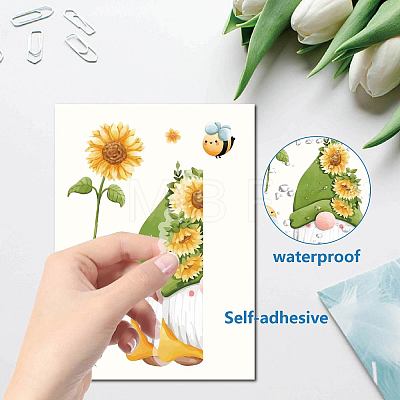 8 Sheets 8 Styles PVC Waterproof Wall Stickers DIY-WH0345-181-1