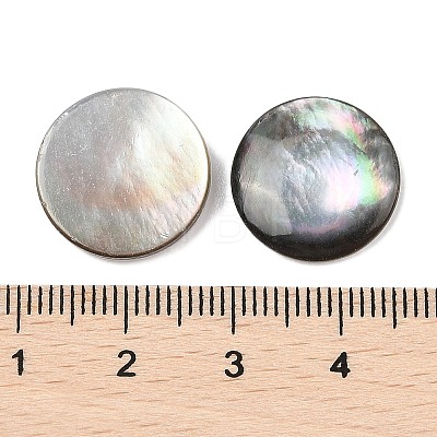 Natural Black Lip Shell Cabochons SSHEL-I026-20D-1
