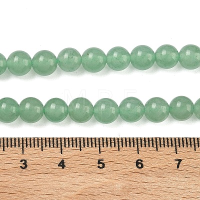 Natural Green Aventurine Beads Strands GSR6mmC024-1