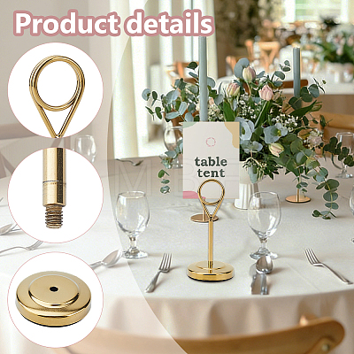 Stainless Steel Table Card Stands Display Holder ODIS-WH0030-290-1