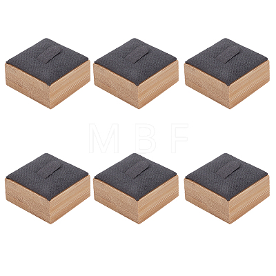 Square Wood Single Ring Display Stands RDIS-WH20001-01-1