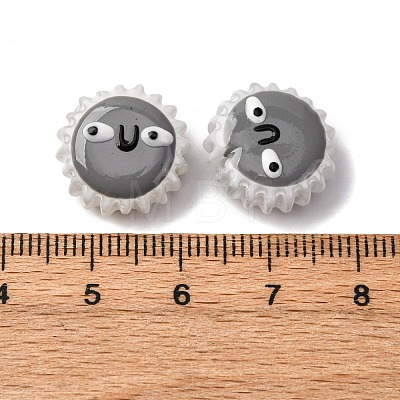Fuuny Baking Paint Glass Enamel Beads LAMP-Q045-01A-1