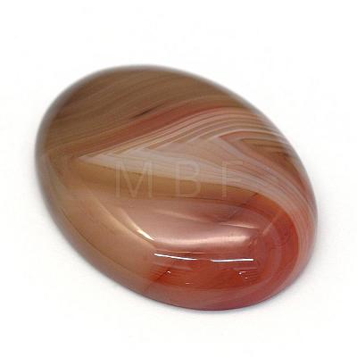 Oval Dyed Natural Striped Agate/Banded Agate Cabochons G-R349-30x40-15-1