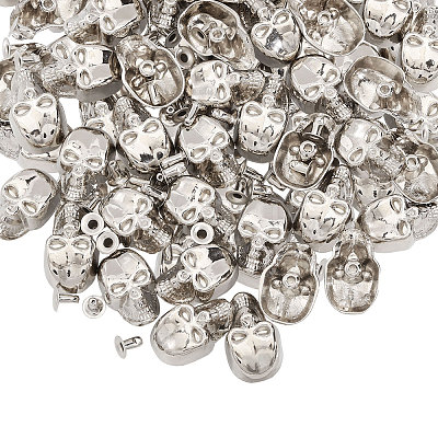 50Pcs Skull Alloy Rivets FIND-CA0011-72B-P-1