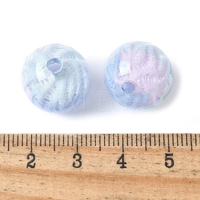 Two Tone Transparent Acrylic Beads OACR-D304-02B-1