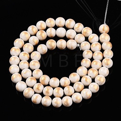 Natural Mashan Jade Beads Strands G-A255-A01-02I-1