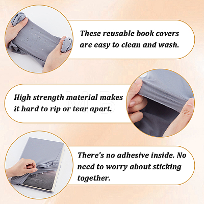 Elastic Fabric Book Covers AJEW-CP0008-68G-1