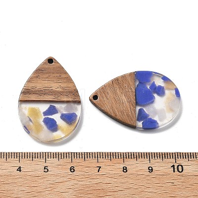 Resin and Walnut Pendants LS-FIND-R051-15B-1