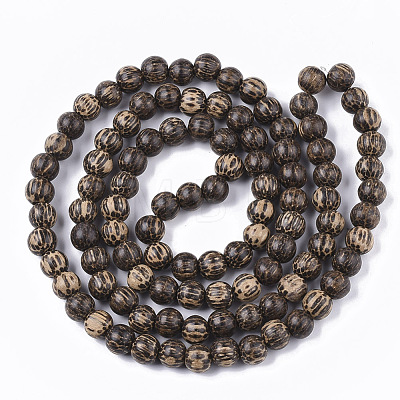 Undyed & Natural Bodhi Wood Beads Strands X-WOOD-T024-012-1