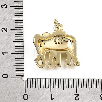 Brass Micro Pave Black Cubic Zirconia Pendants CU-L001-18G-04-1