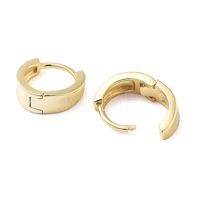 Brass Ring Hoop Earrings for Women EJEW-F347-01G-03-1