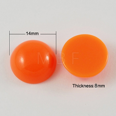 Dome Resin Cabochons X-CRES-S057-14mm-M-1