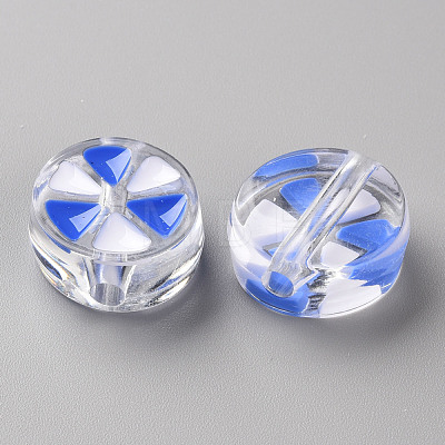 Transparent Enamel Acrylic Beads TACR-S155-005A-1