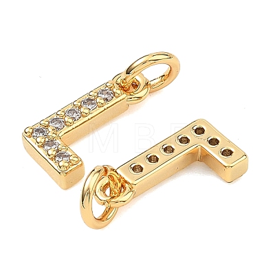 SHEGRACE Brass Micro Pave Clear Cubic Zirconia Pendants XGRQ29051-394G-L-1