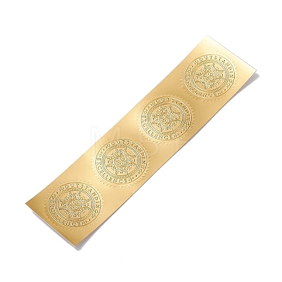 Self Adhesive Gold Foil Embossed Stickers DIY-XCP0002-15B-1