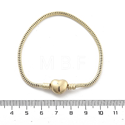 Brass Snake Chains Link Bracelets for Women BJEW-G736-02G-1