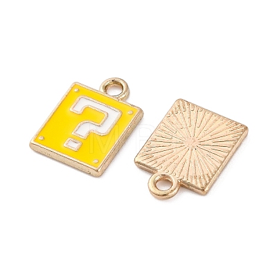 Alloy Enamel Charms ENAM-Q001-08G-01-1