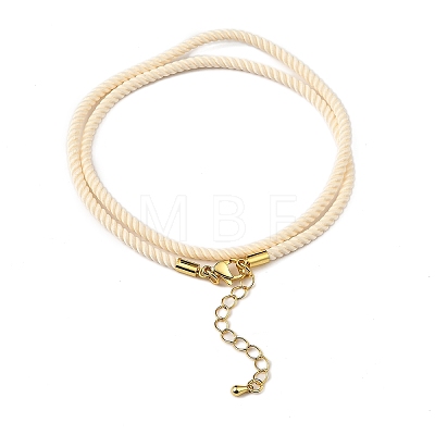 Nylon Milan Cord Necklace Making MAK-M028-01G-23-1