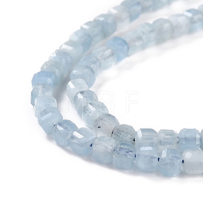 Natural Aquamarine Beads Strands G-K315-A01-1