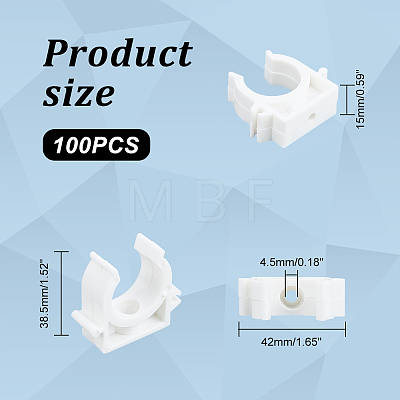 Plastic Pipe Clips FIND-WH0137-67A-1