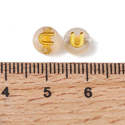 Luminous Transparent Acrylic Beads OACR-P037-01B-U-1