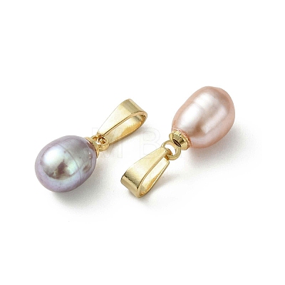 Natural Cultured Freshwater Pearl Pendants PALLOY-JF05324-1