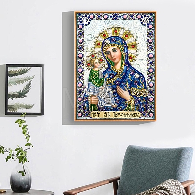 DIY Religion Saint Pattern Diamond Painting Kits DIAM-PW0009-48C-1